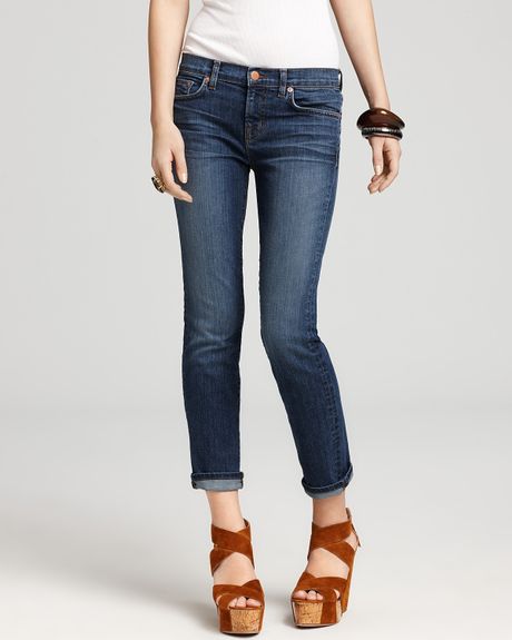 J Brand 926 Cropped Skinny Jeans in Moxie in Blue (moxie) | Lyst