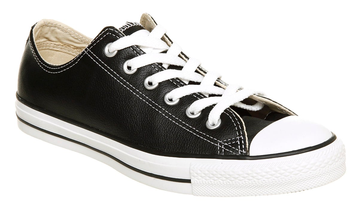 Lyst - Converse All Star Leather Ox Low Black Leather in Black for Men