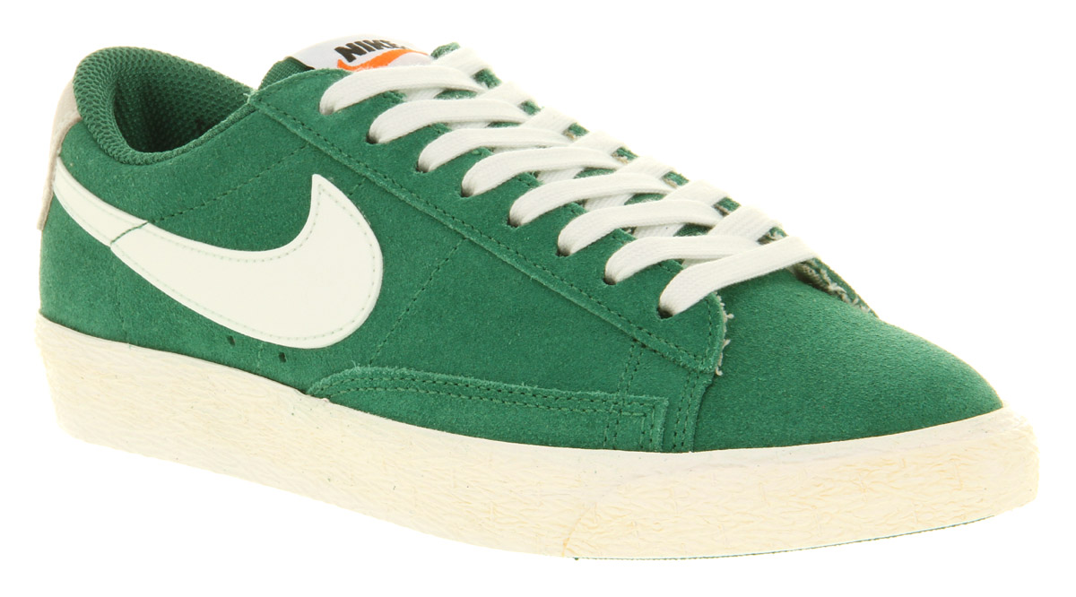 Nike Low Top Blazer Vintage Suede in Green for Men | Lyst