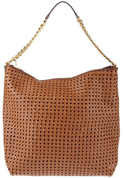 Stella Mccartney Woven Bag in Brown (cognac) | Lyst