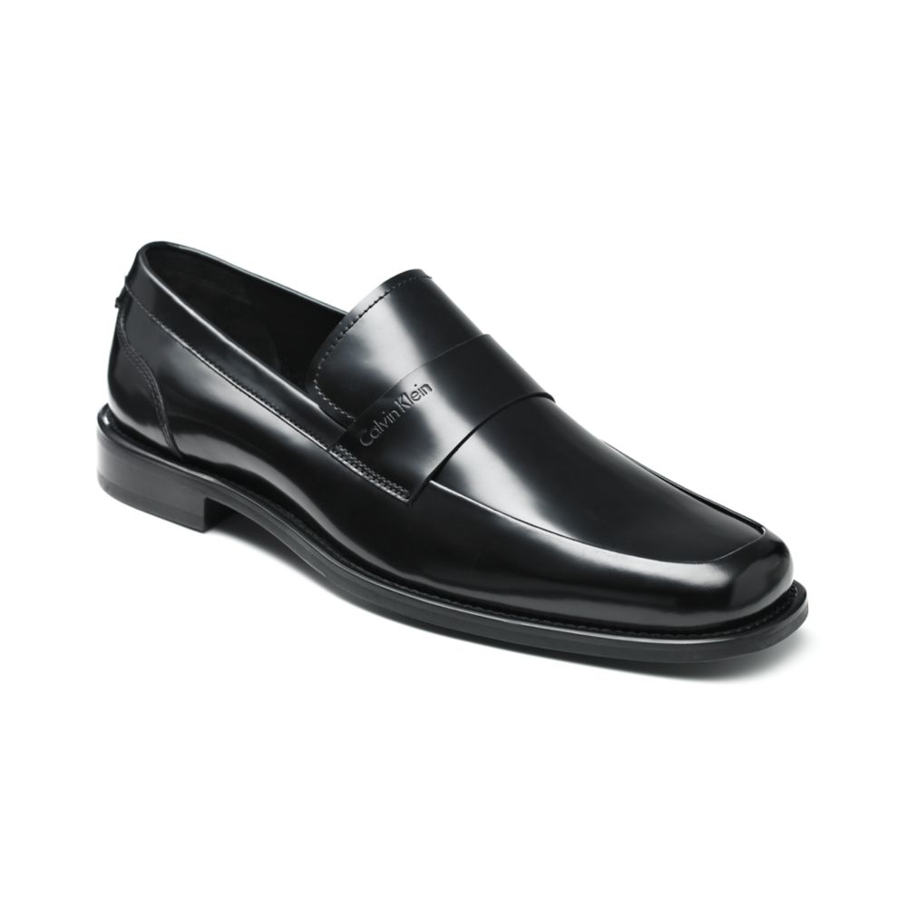 Calvin Klein Hervey Slip On Loafers in Black for Men | Lyst