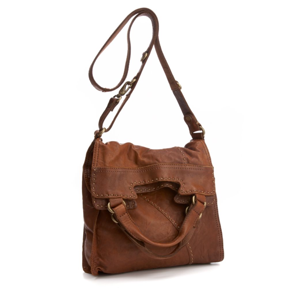 Lyst Lucky Brand Abbey Road Leather Bag In Brown Gallery