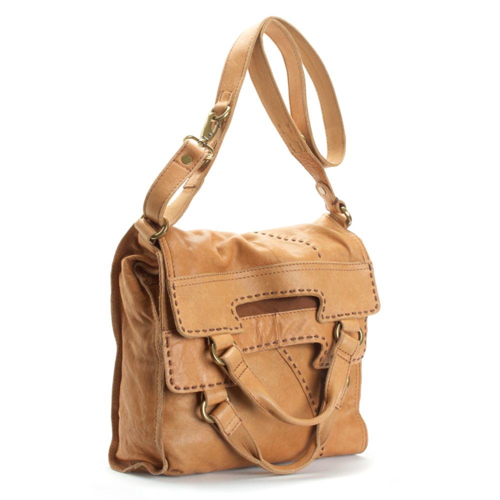 Lyst Lucky Brand Abbey Road Leather Bag In Natural Gallery