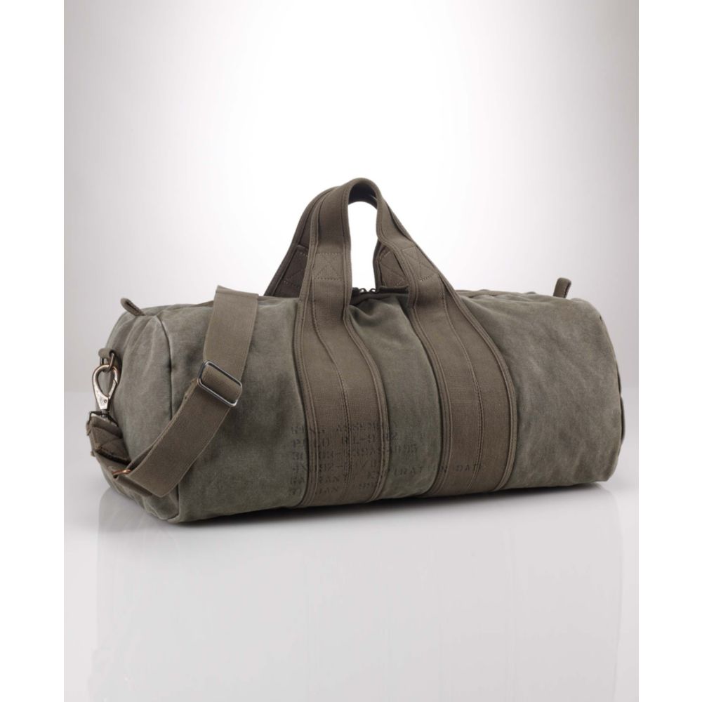 Lyst Ralph Lauren Barrel Duffle Bag in Green for Men