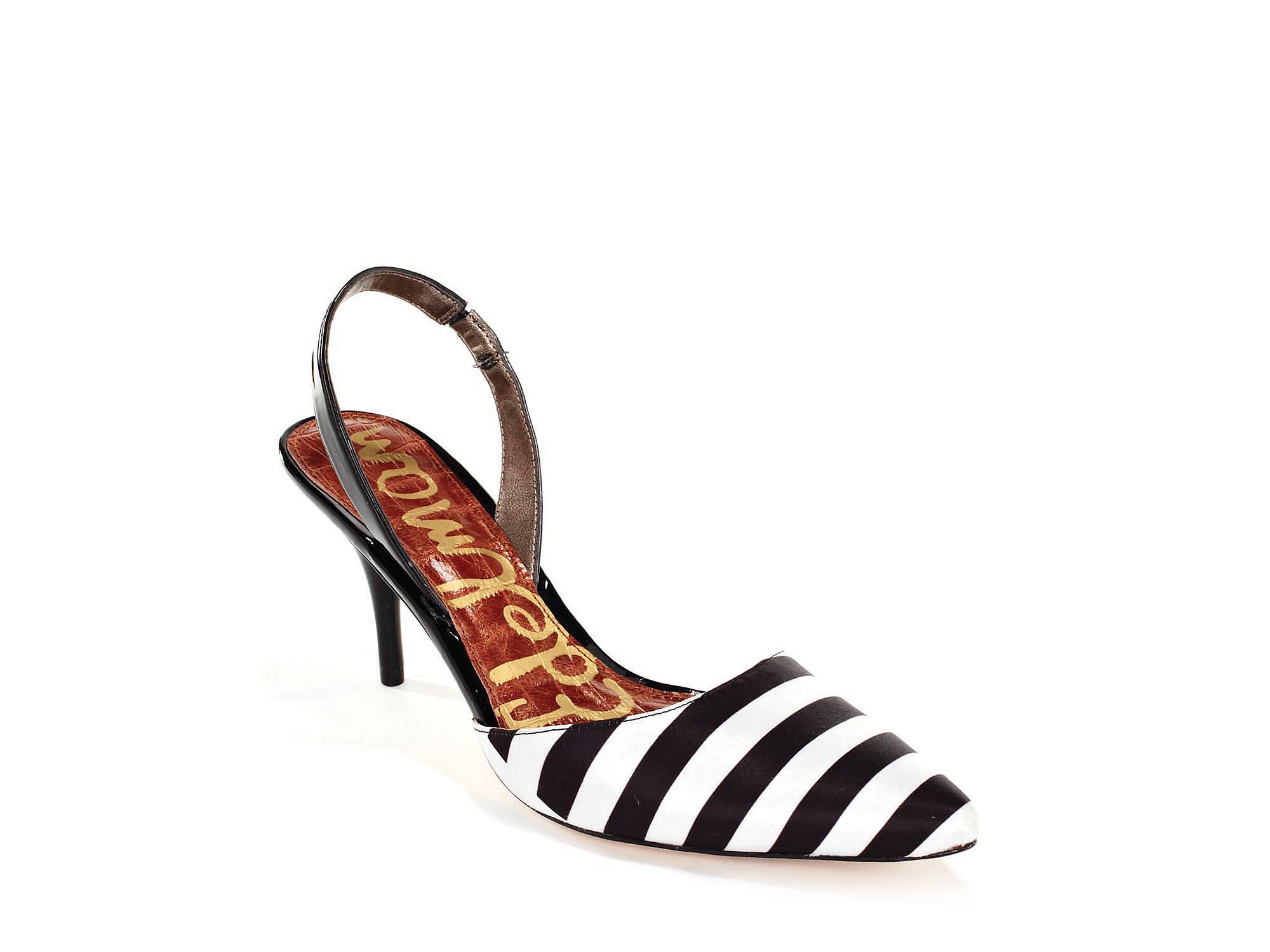 striped heels