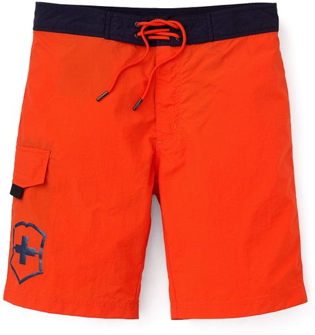 Victorinox Coast Board Shorts in Orange for Men | Lyst