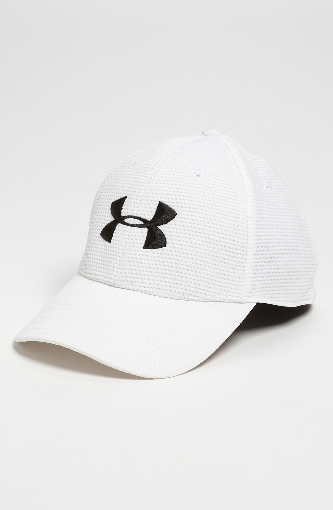 Under Armour Blitzing Stretch Fit Baseball Cap in White for Men | Lyst