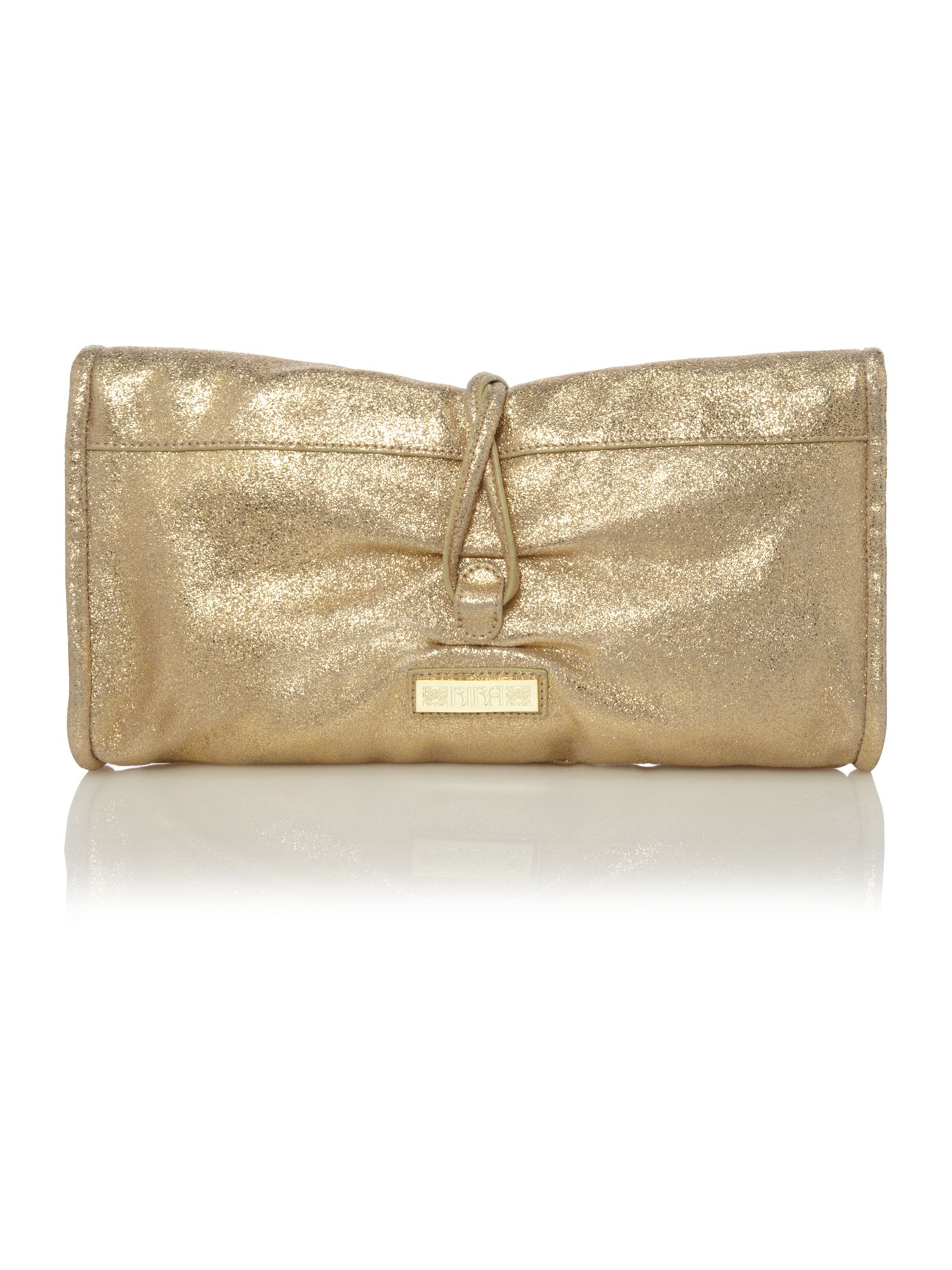 gold oversized clutch bag