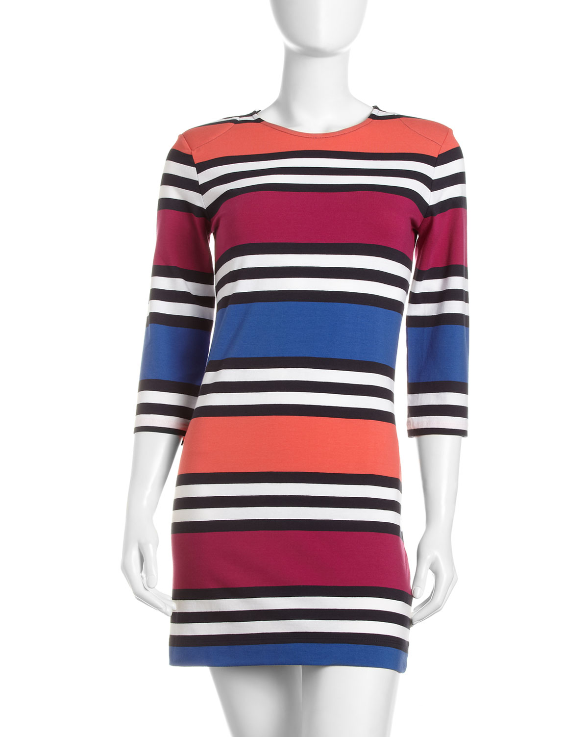 French Connection Jagstripe Shift Dress Black in Multicolor (multi) | Lyst