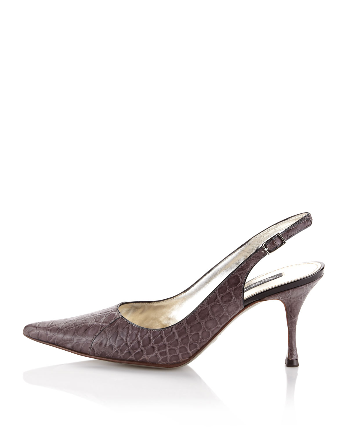 gray slingback