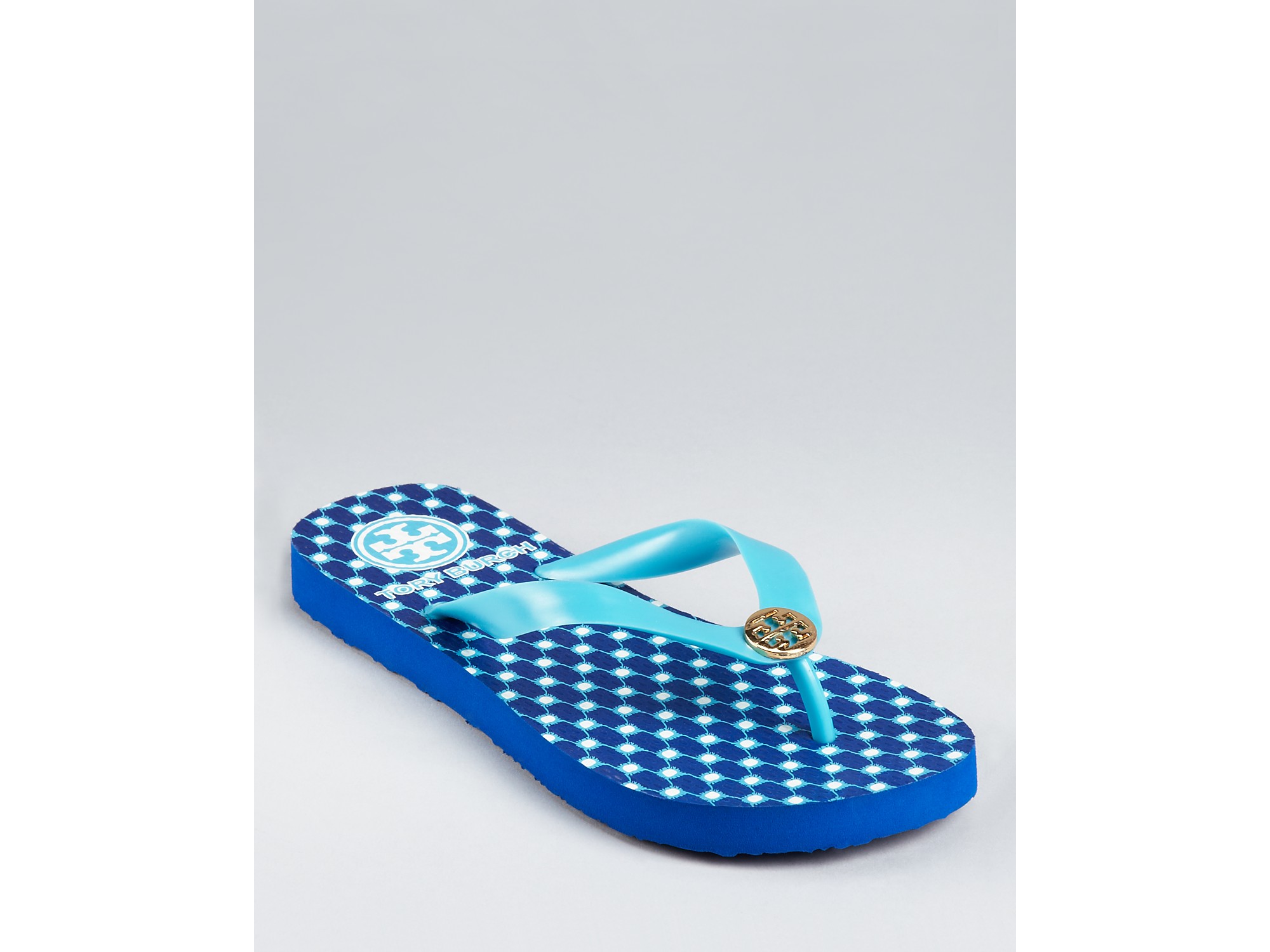 Lyst - Tory Burch Flip Flops in Blue