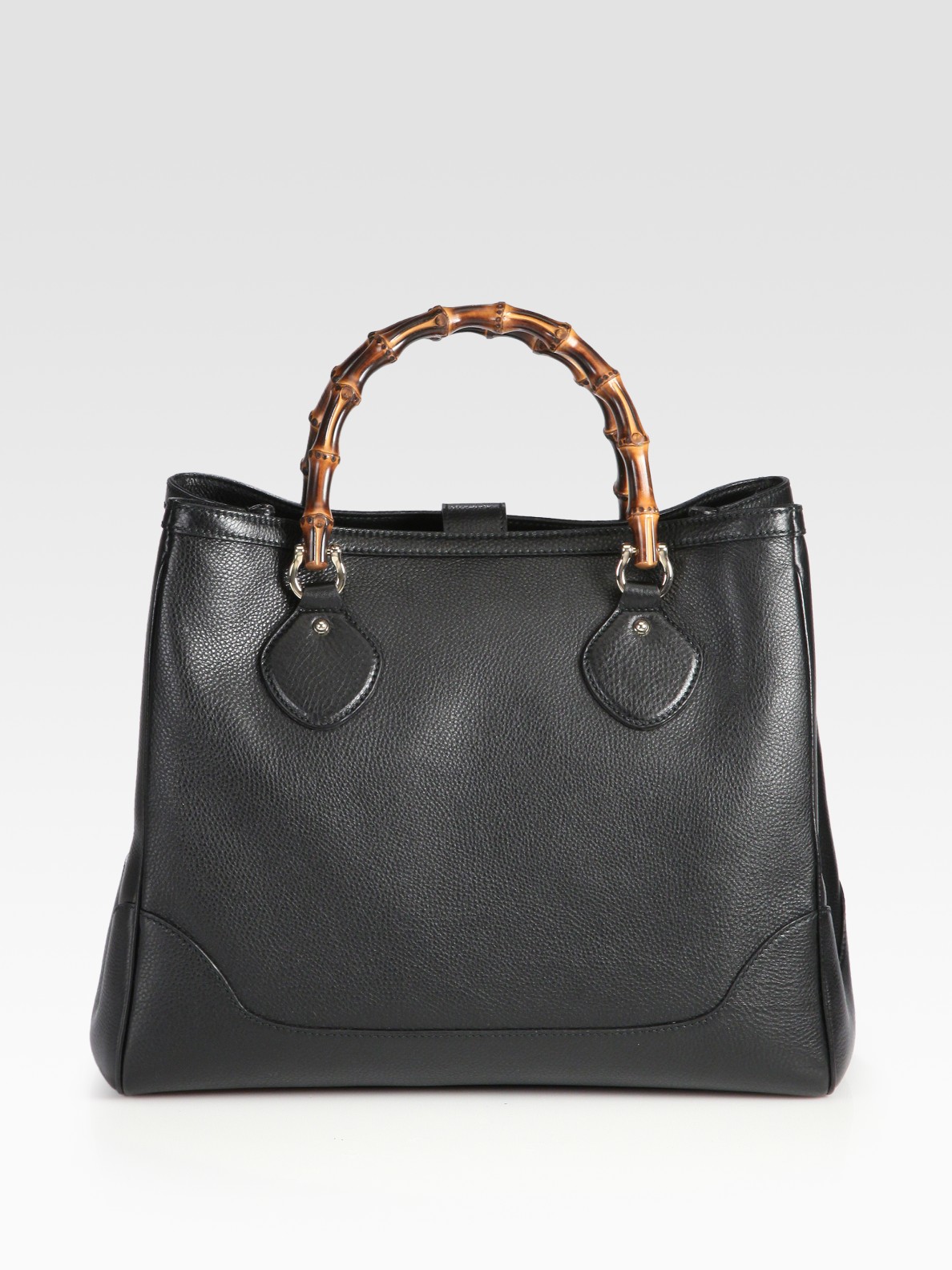 Lyst - Gucci Diana Bamboo Medium Tote Bag in Black