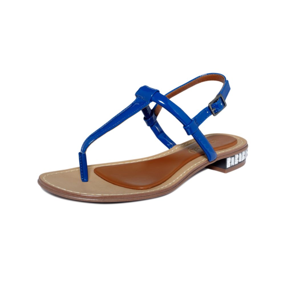 Boutique 9 Bluestreak Flat Sandals in Blue | Lyst