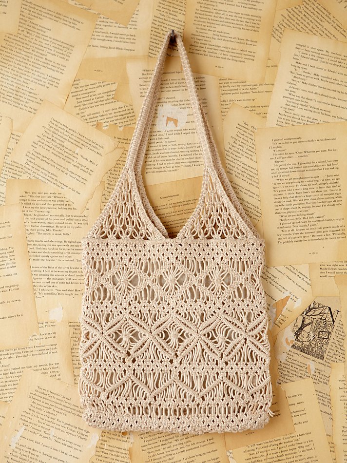 Lyst Free People Vintage Macrame Handbag In Natural Gallery