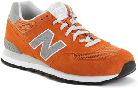 New Balance Ml574 Sneakers in Orange for Men | Lyst