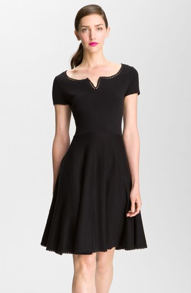 Kate Spade Mele Full Skirt Dress in Black | Lyst
