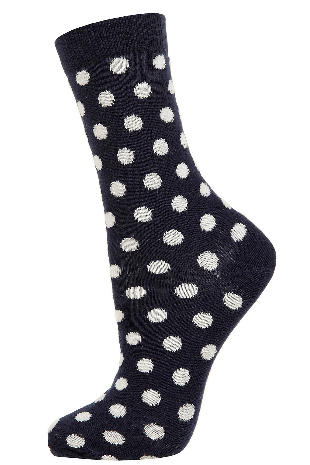 Topshop Polka Dot Ankle Socks in Blue (navy blue) | Lyst