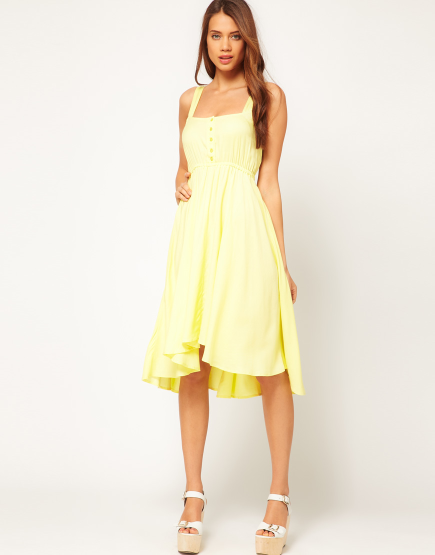 pretty yellow summer dresses