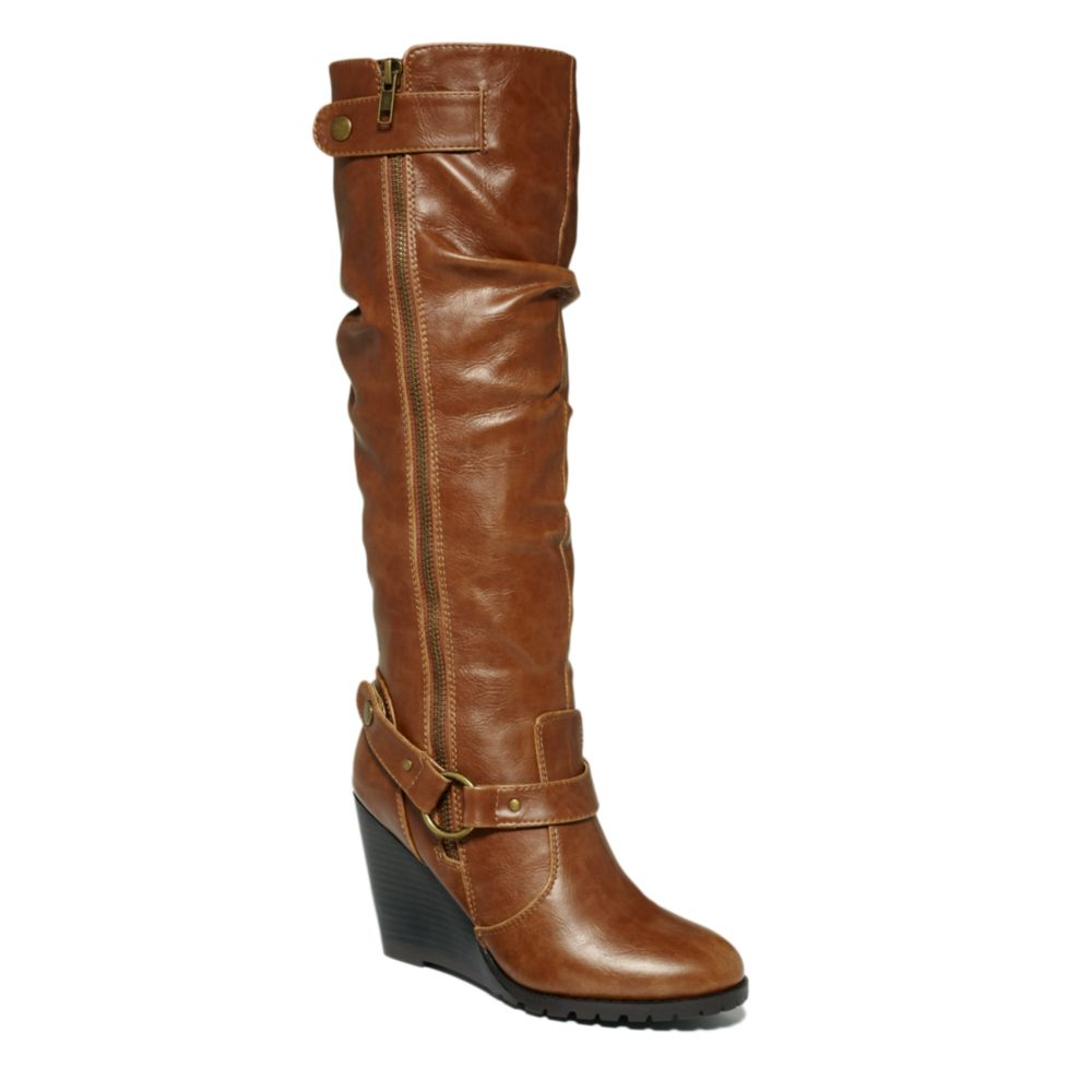 Lyst - Madden Girl Umpiree Wedge Boots in Brown