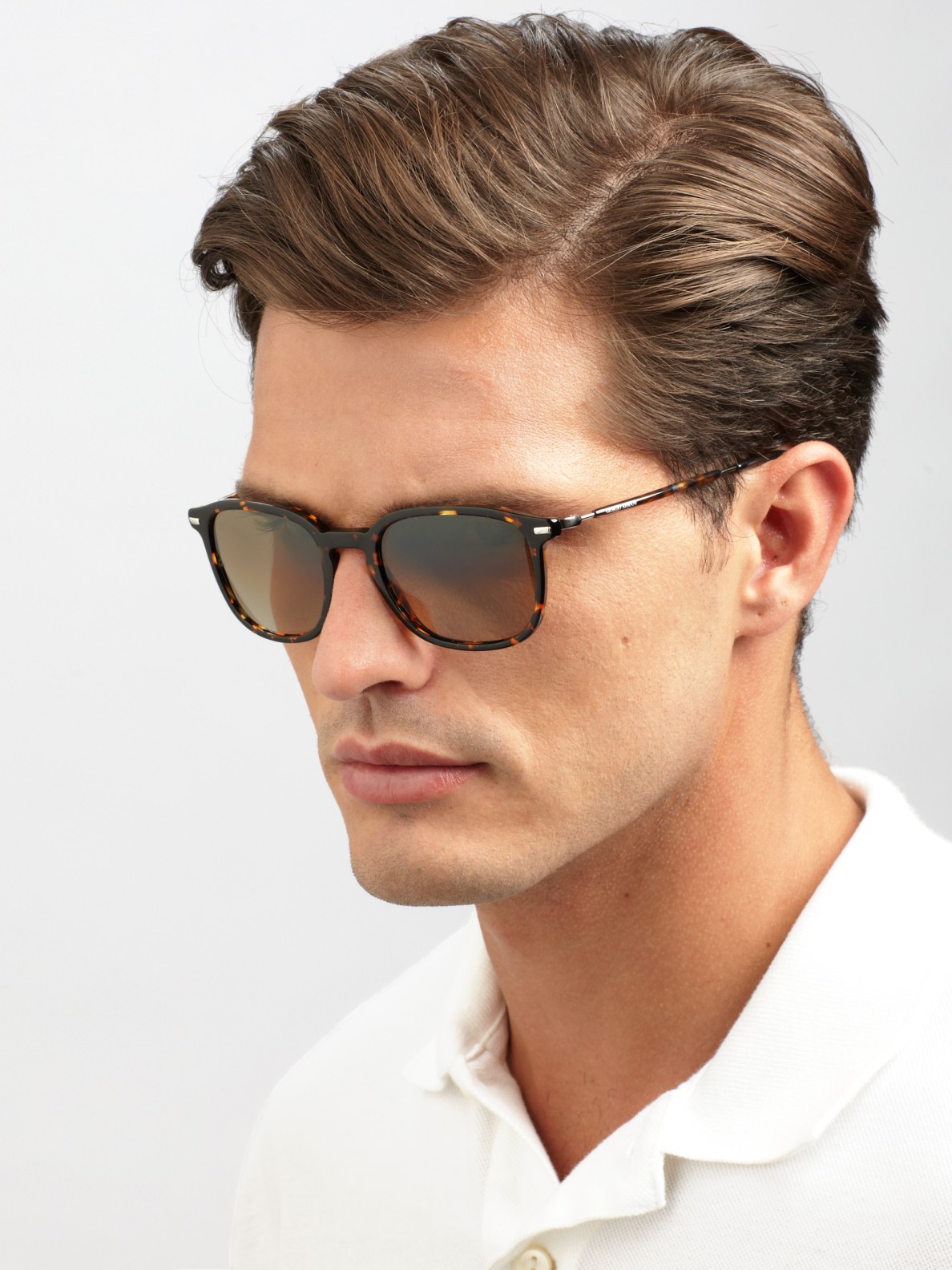 Lyst - Giorgio Armani Retro Sunglasses in Brown for Men