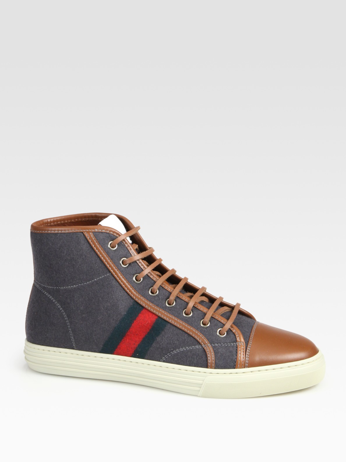 Lyst - Gucci California High-top Lace-up Sneaker in Gray for Men