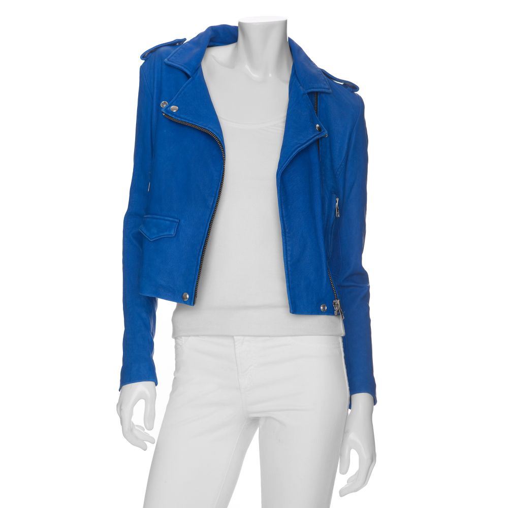 Iro Leather Jacket Blue Cairoamani Com Lyst Iro Exclusive Moto Leather Jacket Cobalt In Blue