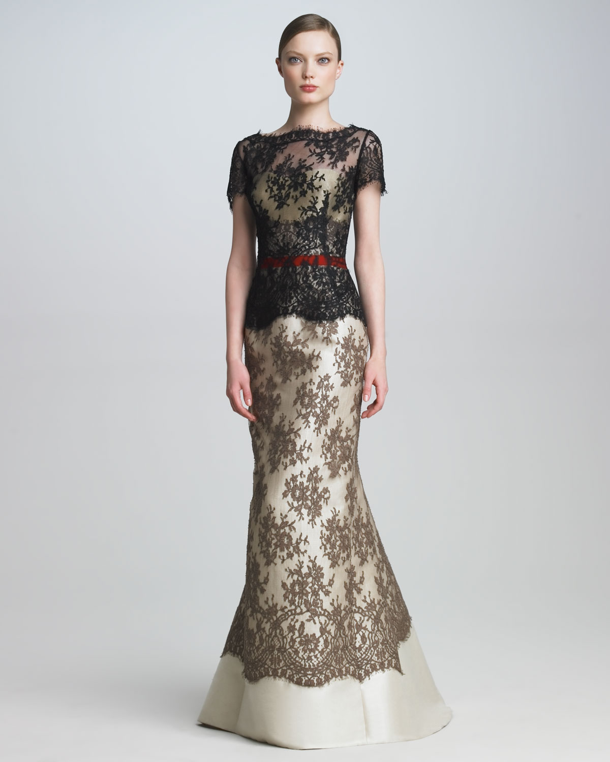 carolina herrera black gown