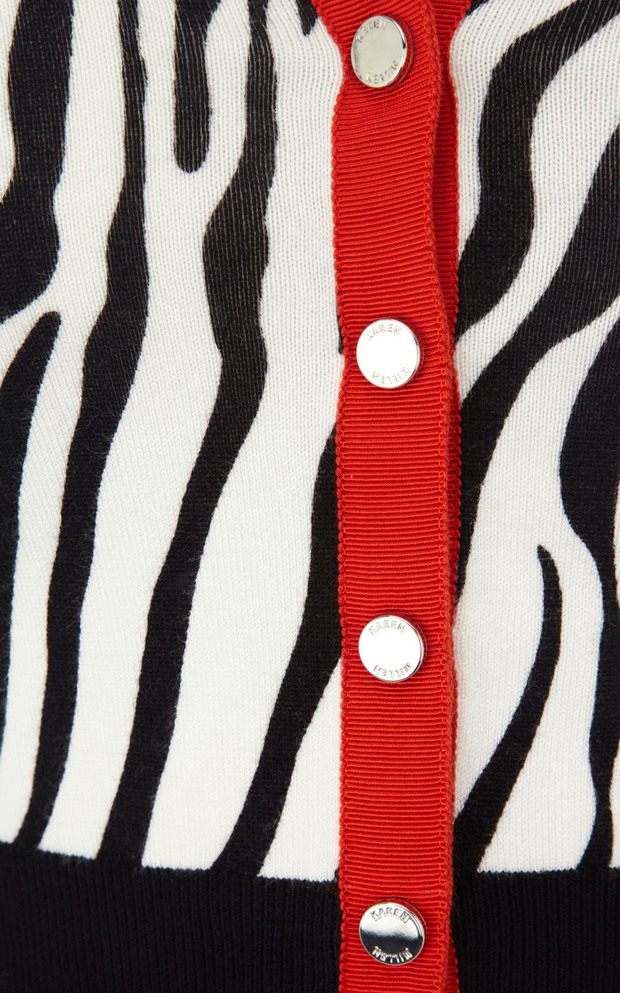 karen millen zebra print top