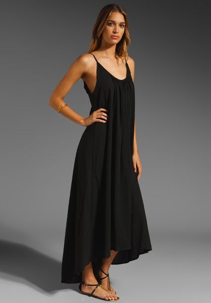 Mikoh Swimwear Sardinia Low Back Maxi Dress in Black | Lyst