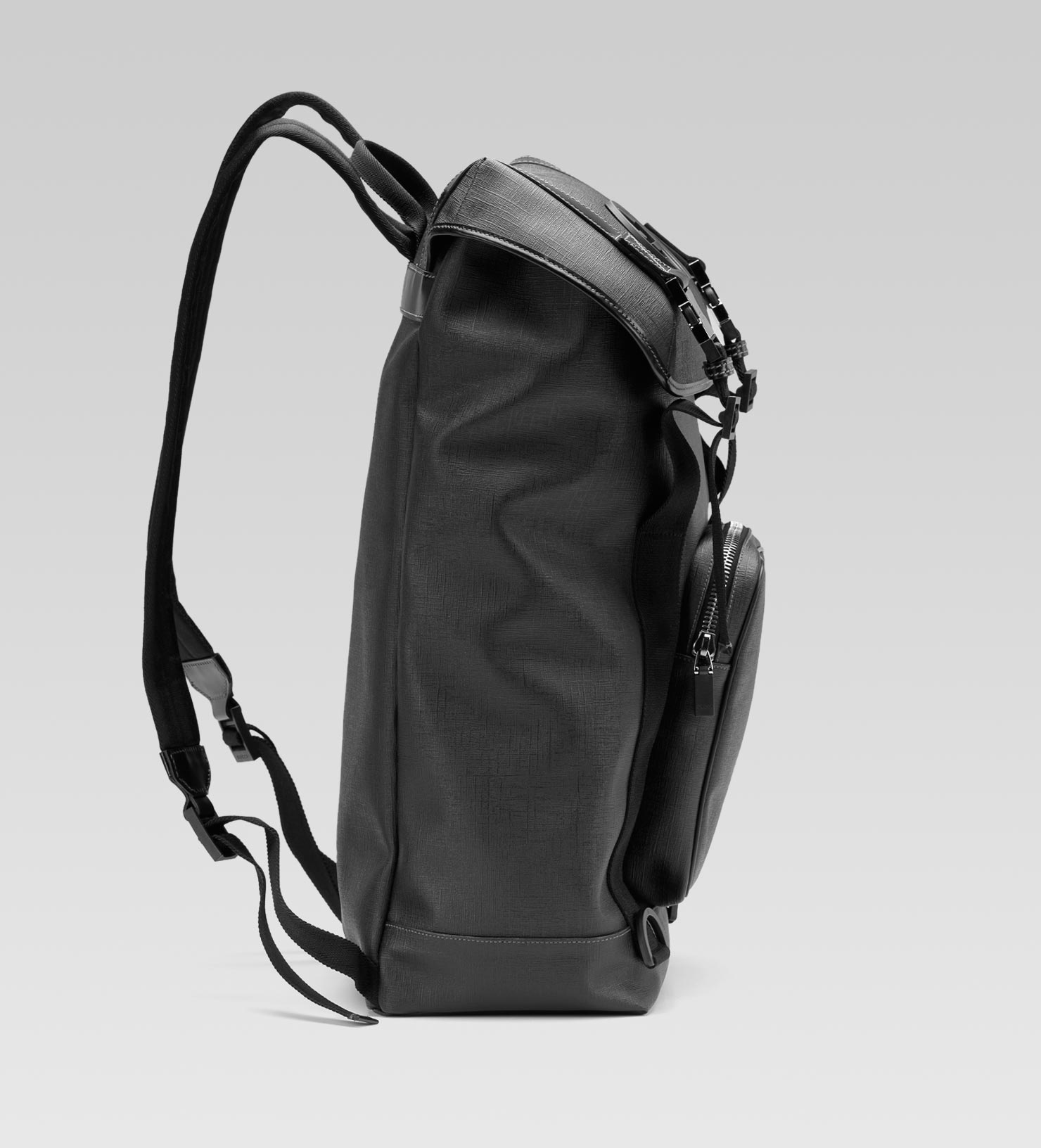 Gucci Gg Supreme Canvas Interlocking G Backpack in Black for Men | Lyst
