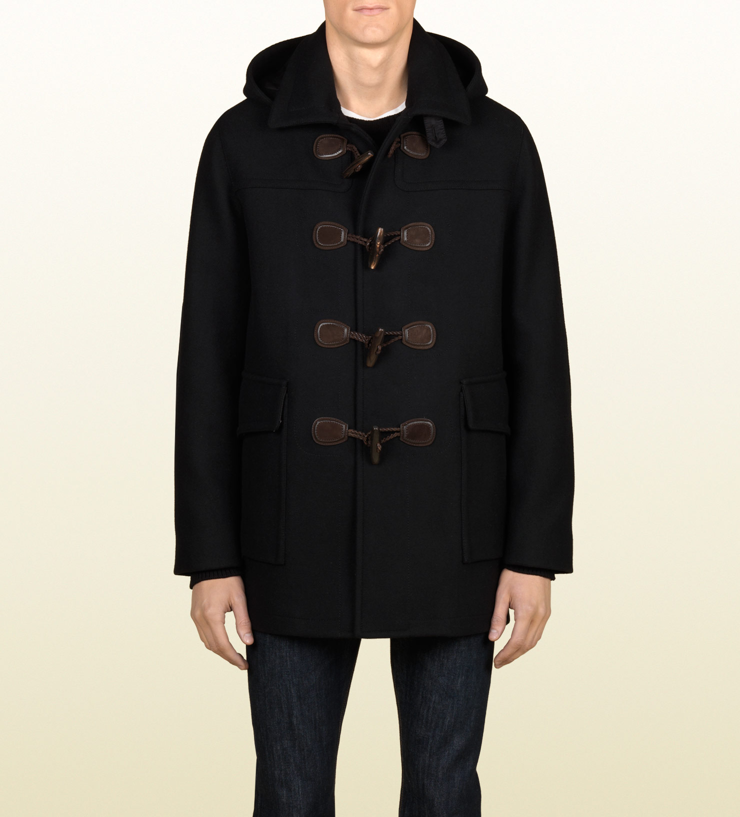 Lyst Gucci Montgomery Jacket with Detachable Hood in Black for Men