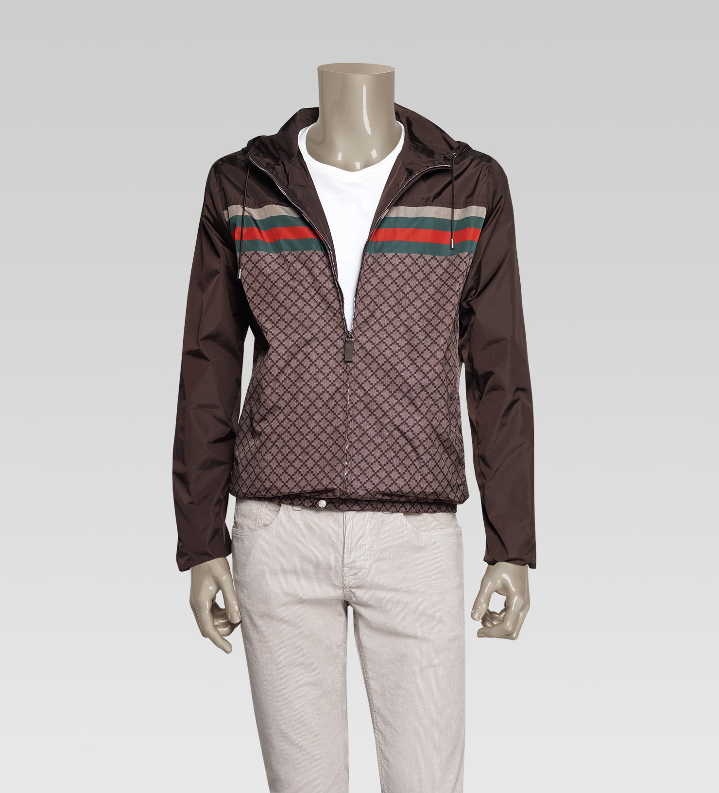 Lyst Gucci Iconic Kway Jacket in Brown for Men