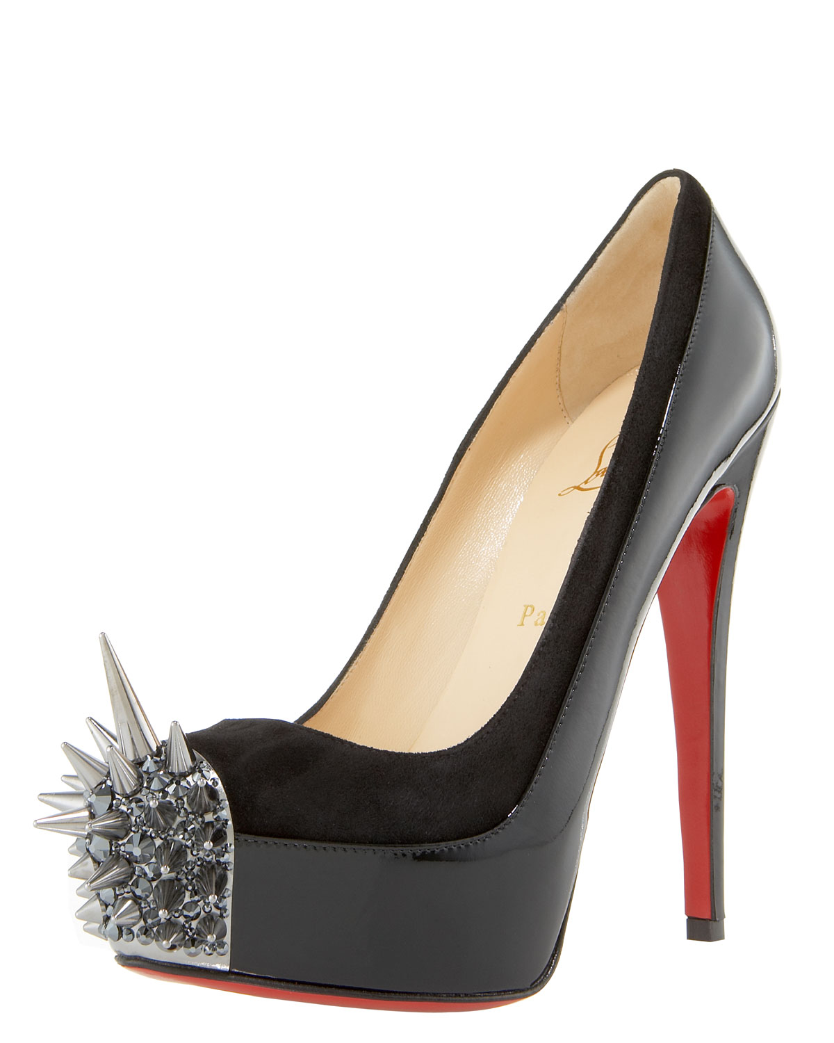 Christian louboutin Asteroid Spiketoe Pump in Black Lyst