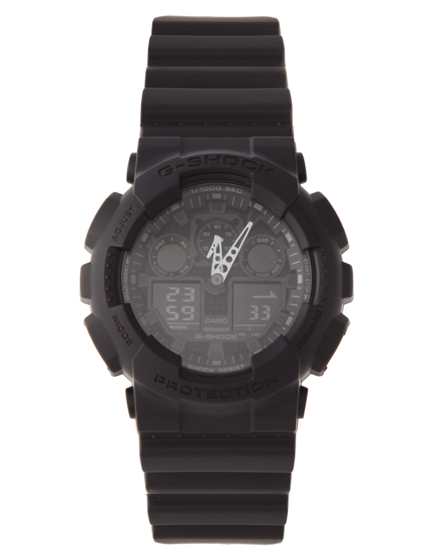 Lyst - G-Shock Casio Gshock Ga1001a1er Chronograph Black Watch in Black