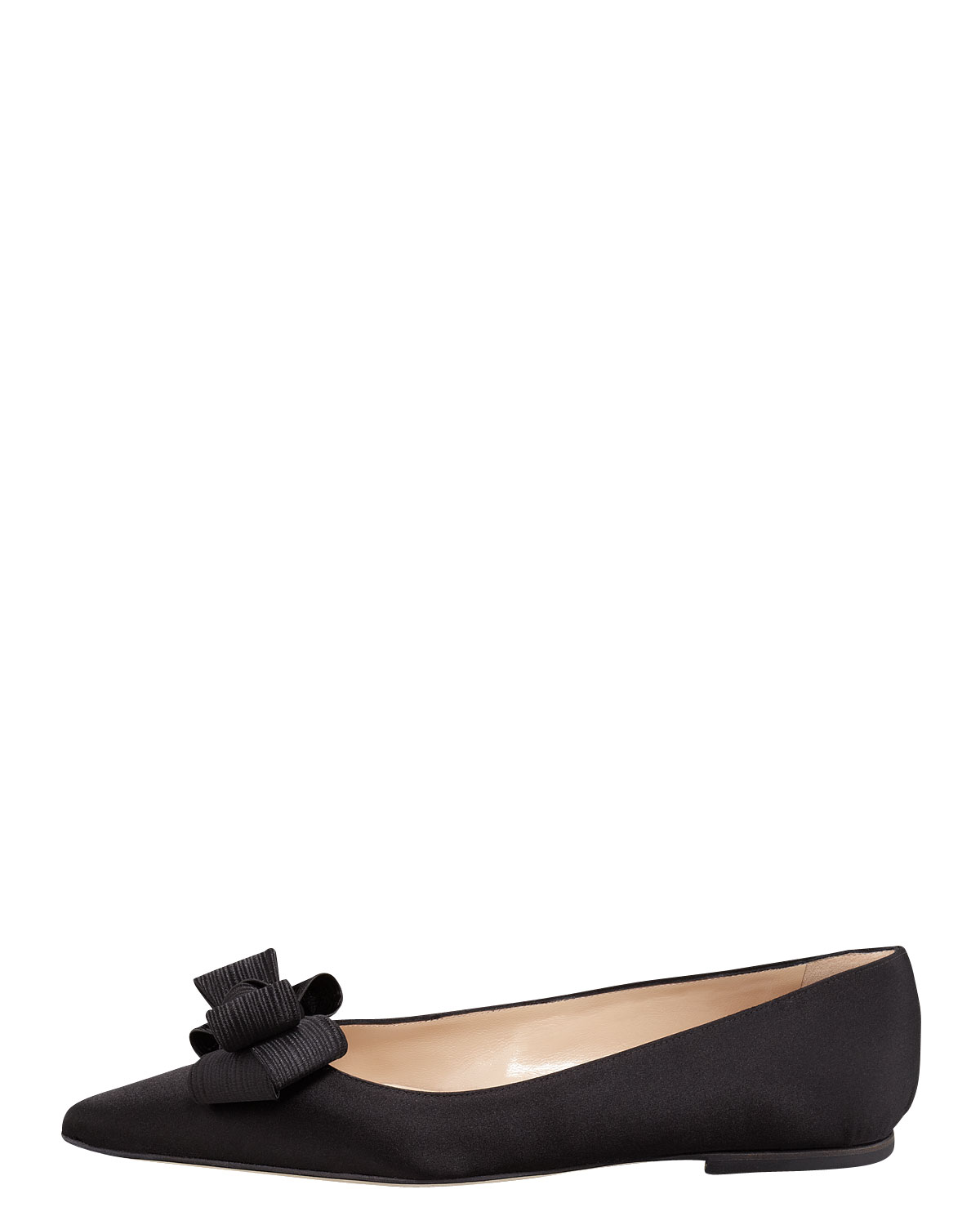 manolo blahnik satin flats