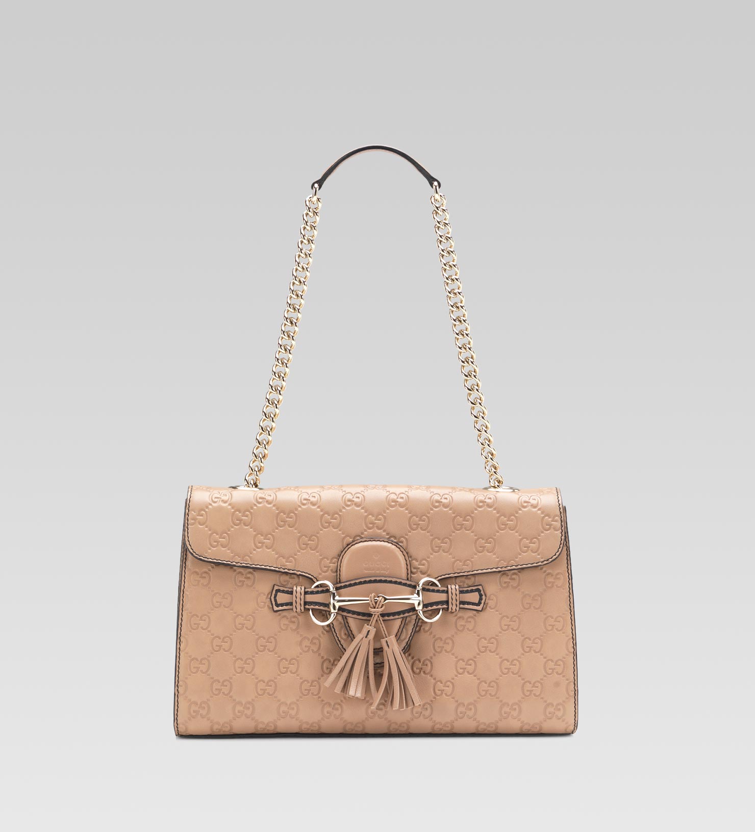 Lyst - Gucci Emily Guccissima Leather Chain Shoulder Bag in Brown