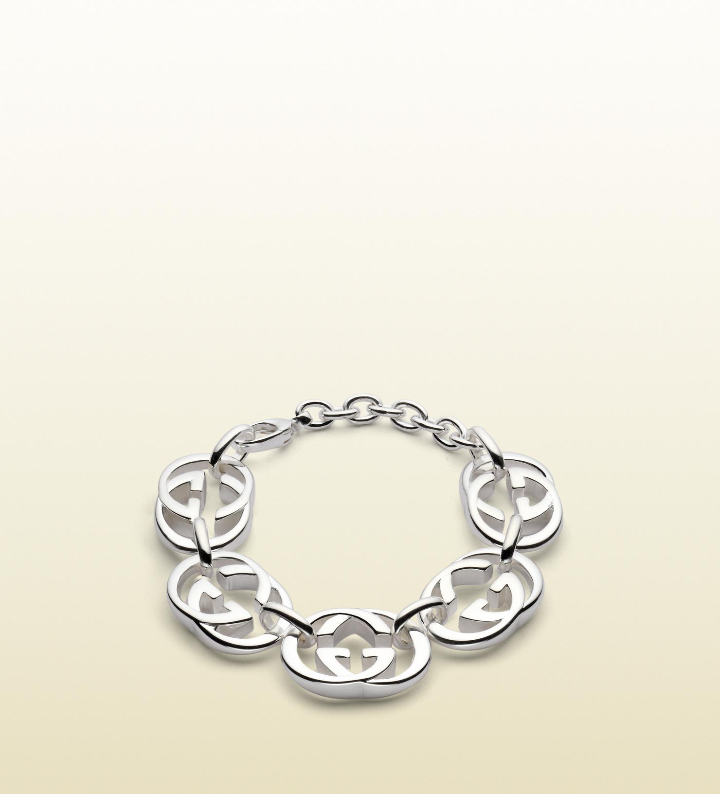 Lyst - Gucci Bracelet with Interlocking G Motif in Metallic
