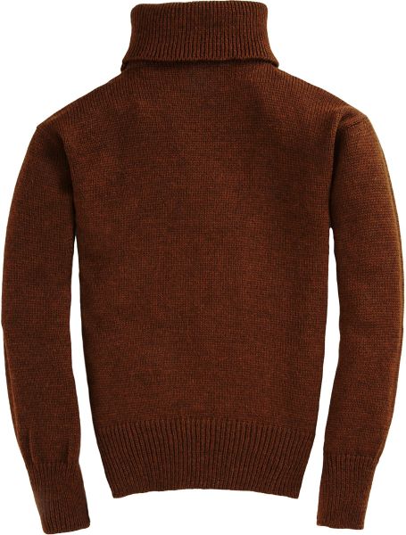 Nigel Cabourn Roll Neck Knit Sweater in Brown for Men (chestnut) | Lyst