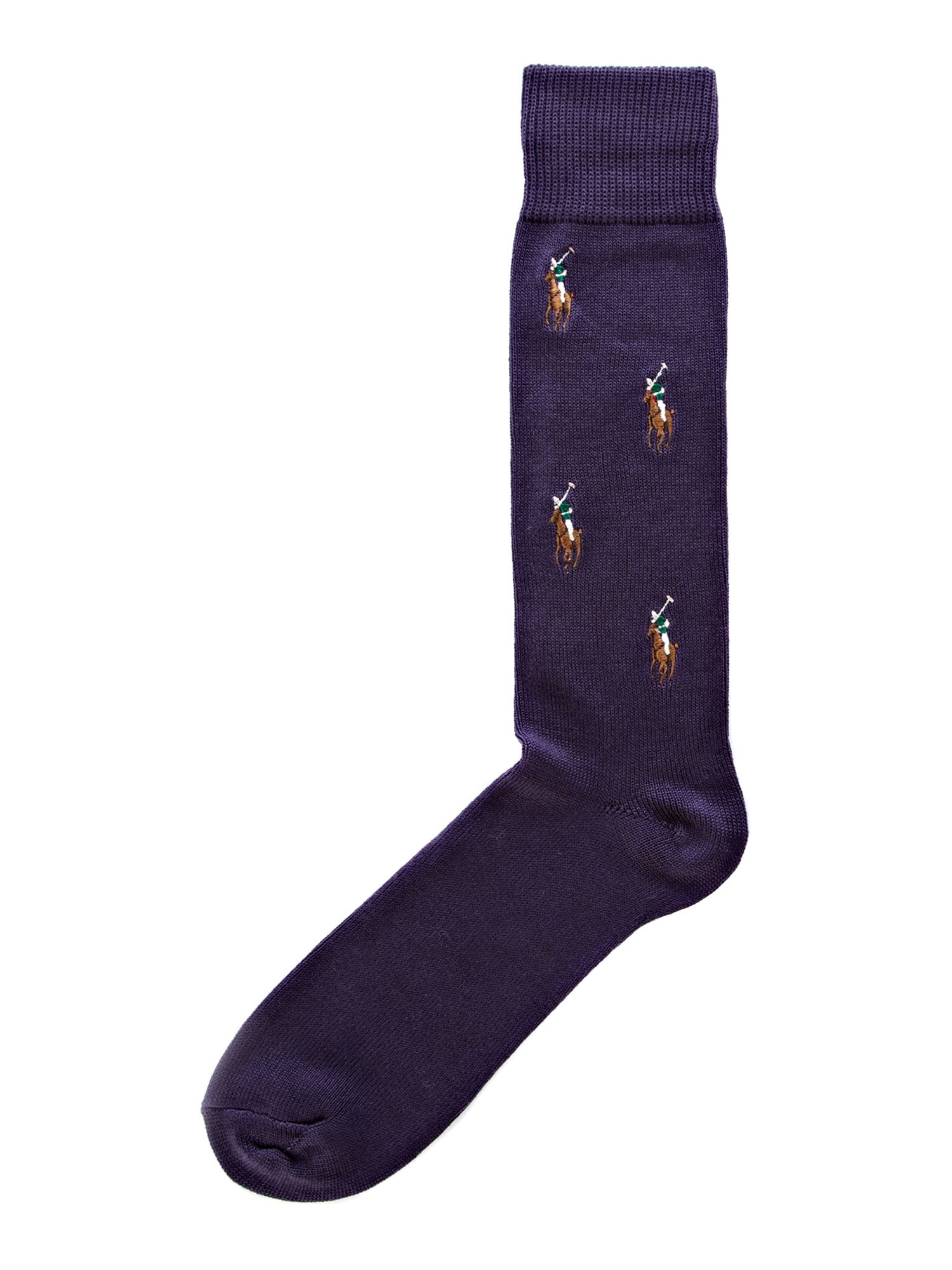 Polo ralph lauren All Over Logo Socks in Purple for Men | Lyst