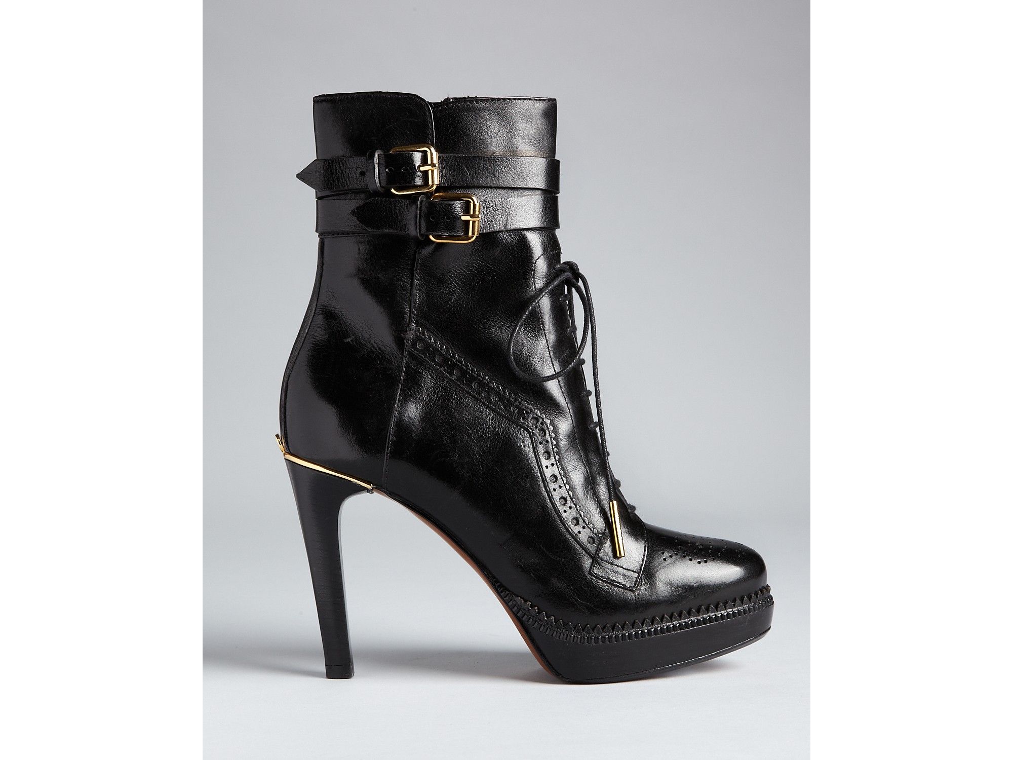 burberry lace up boots