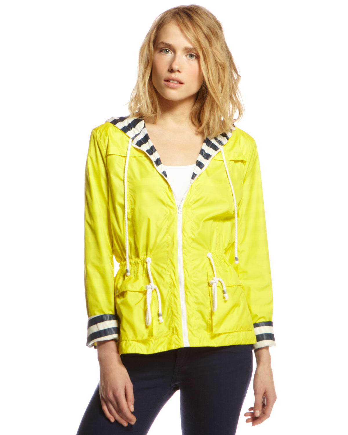 Splendid Rain Slicker Jacket In Yellow Lyst   Splendid Yellow Drawstring Rain Slicker Product 1 3821182 537924122 