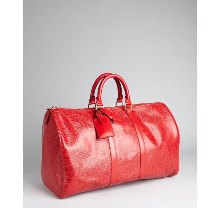 louis vuitton red epi leather bag