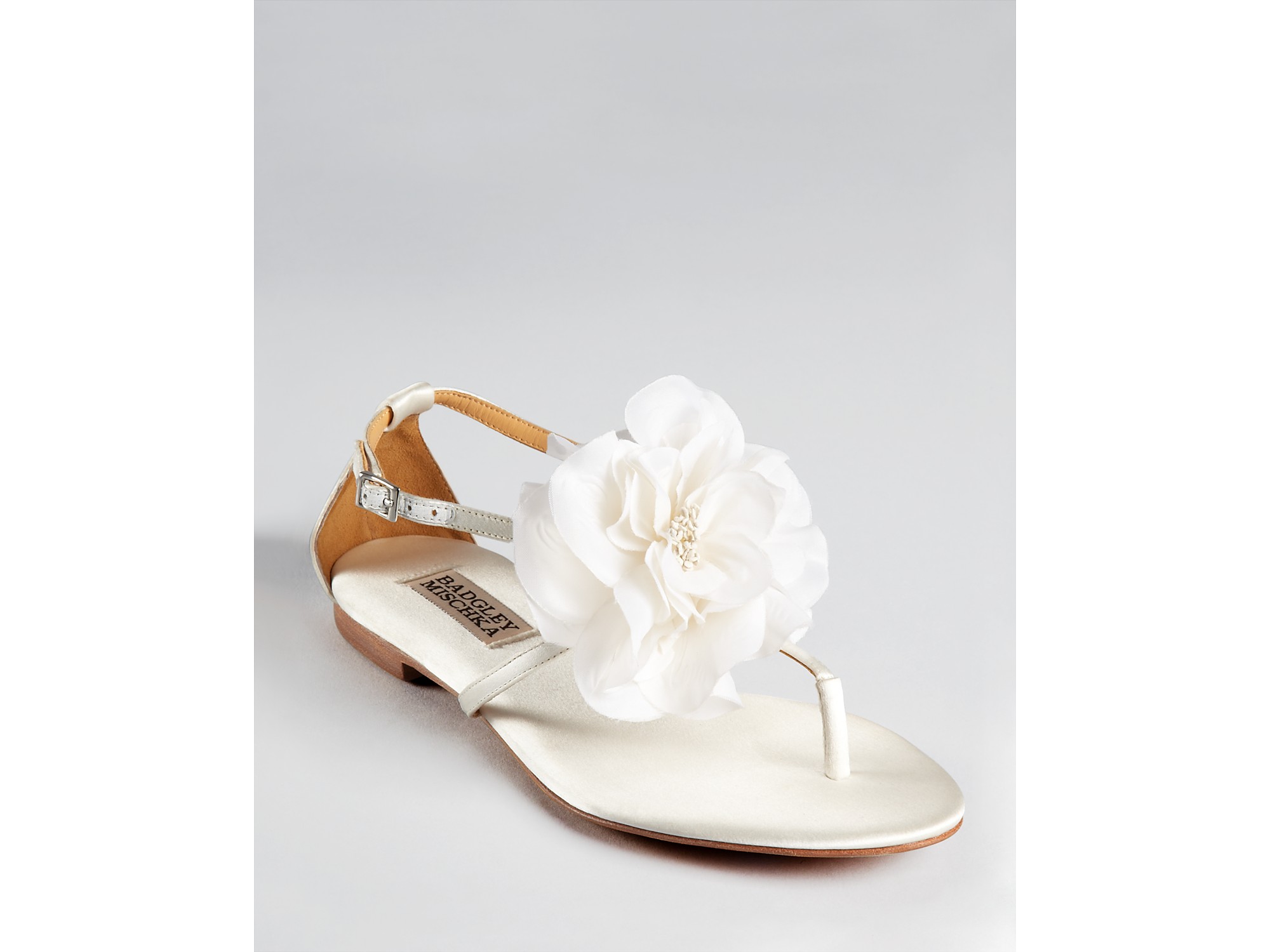 badgley mischka black flats
