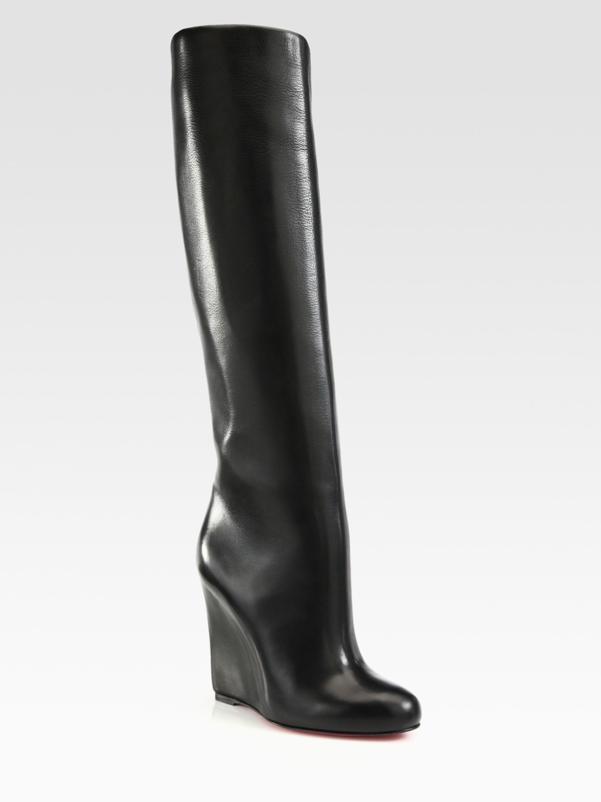 black leather christian louboutin boots - Catholic Commission for ...
