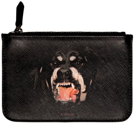 Givenchy Rottweiler Print Pvc Coin Purse in Black | Lyst