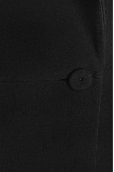 Alexander Mcqueen Black Short Tail Crepe Jacket in Black | Lyst