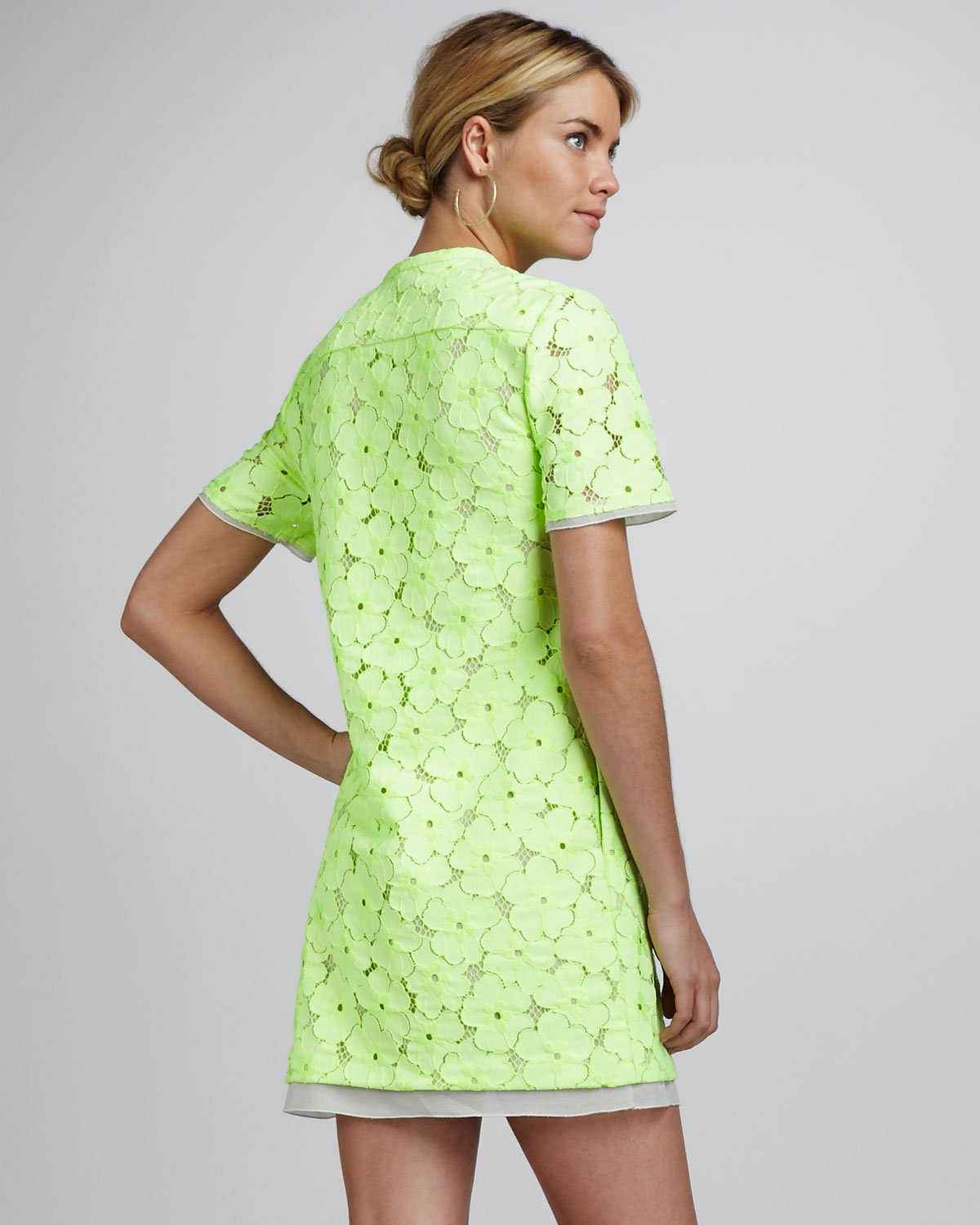 Diane von Furstenberg Green Warner Flower Lace Dress ( Size 4) | eBay
