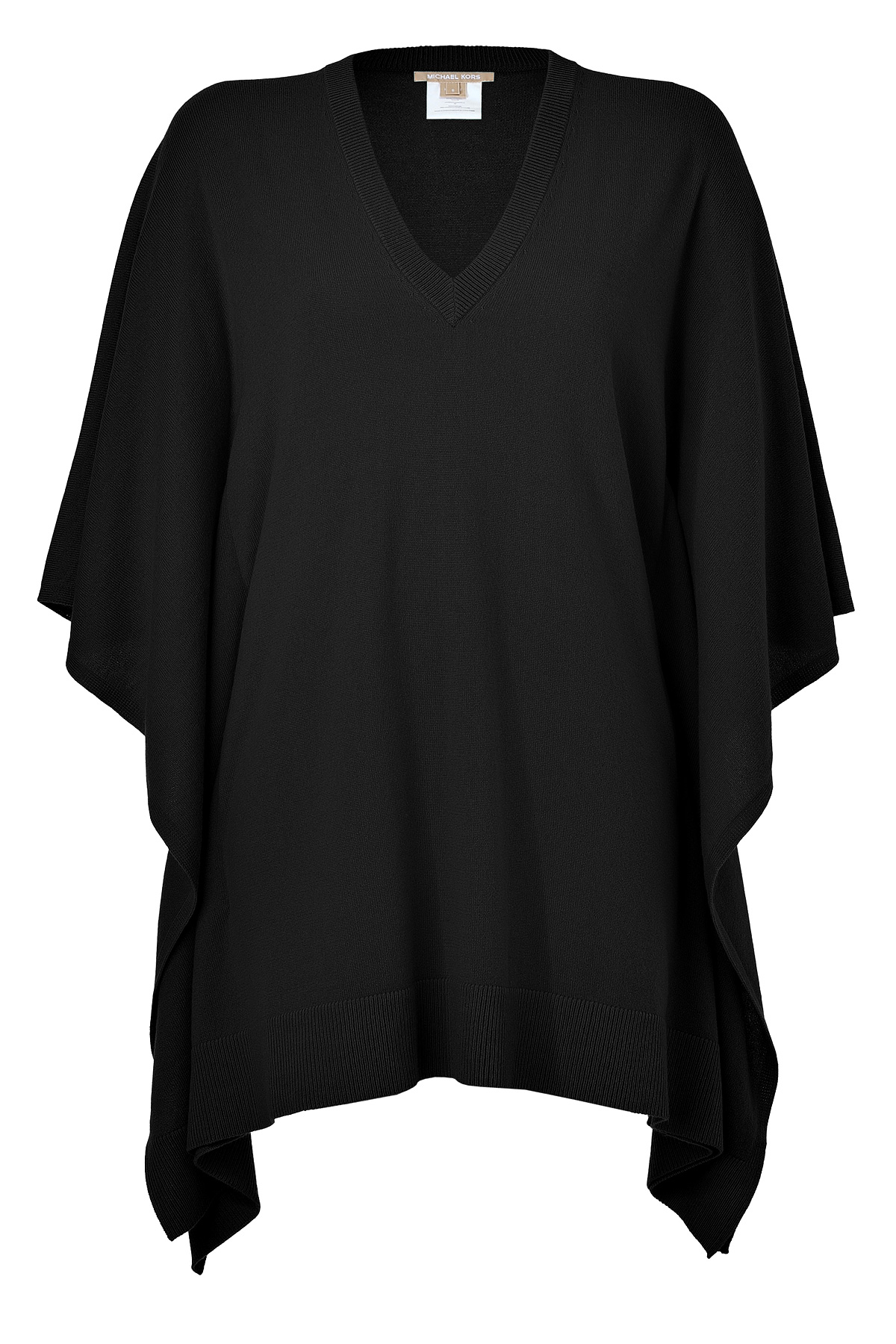 Michael Kors Black Cashmere Cape in Black | Lyst