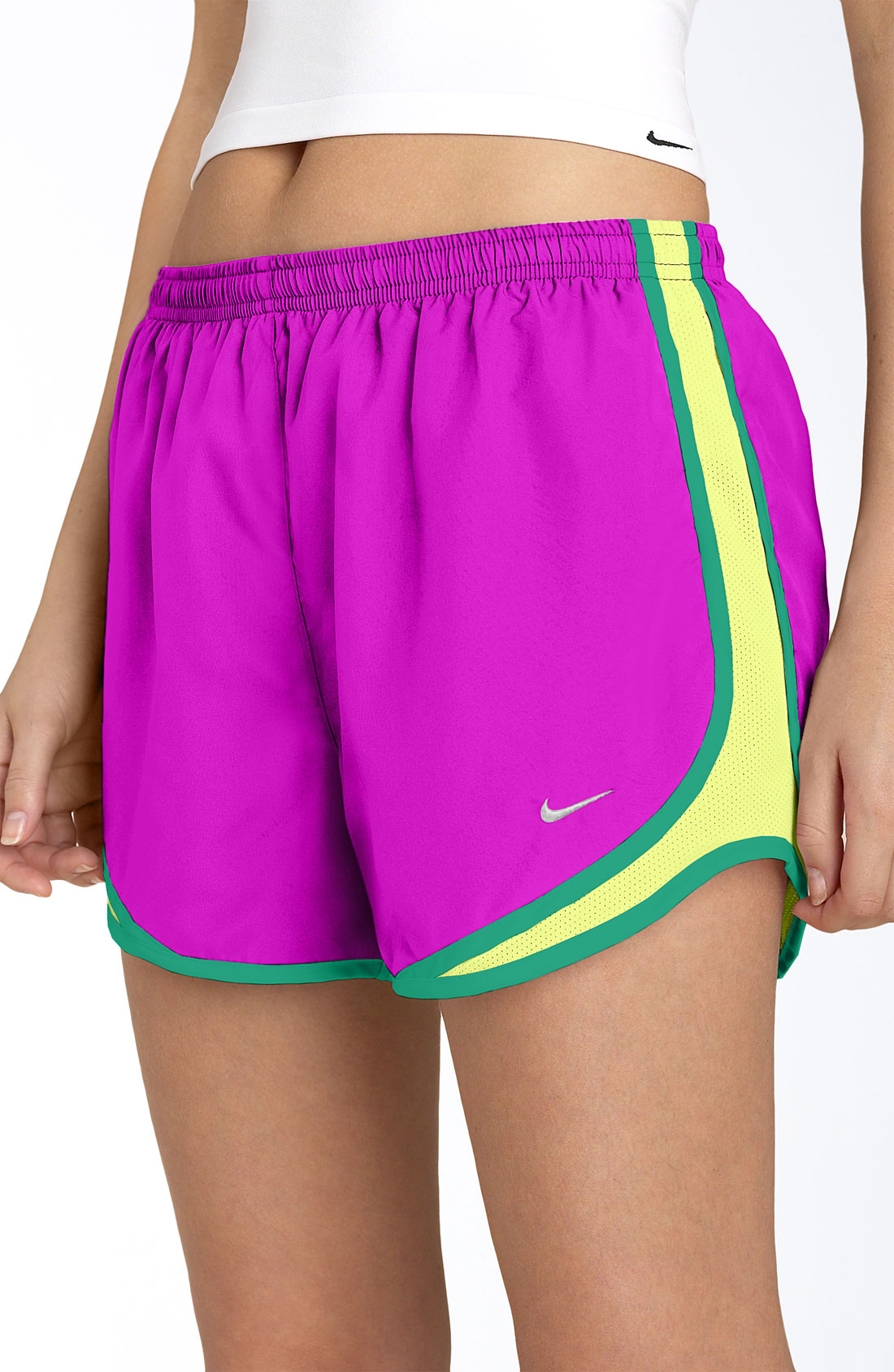 purple nike sweat shorts