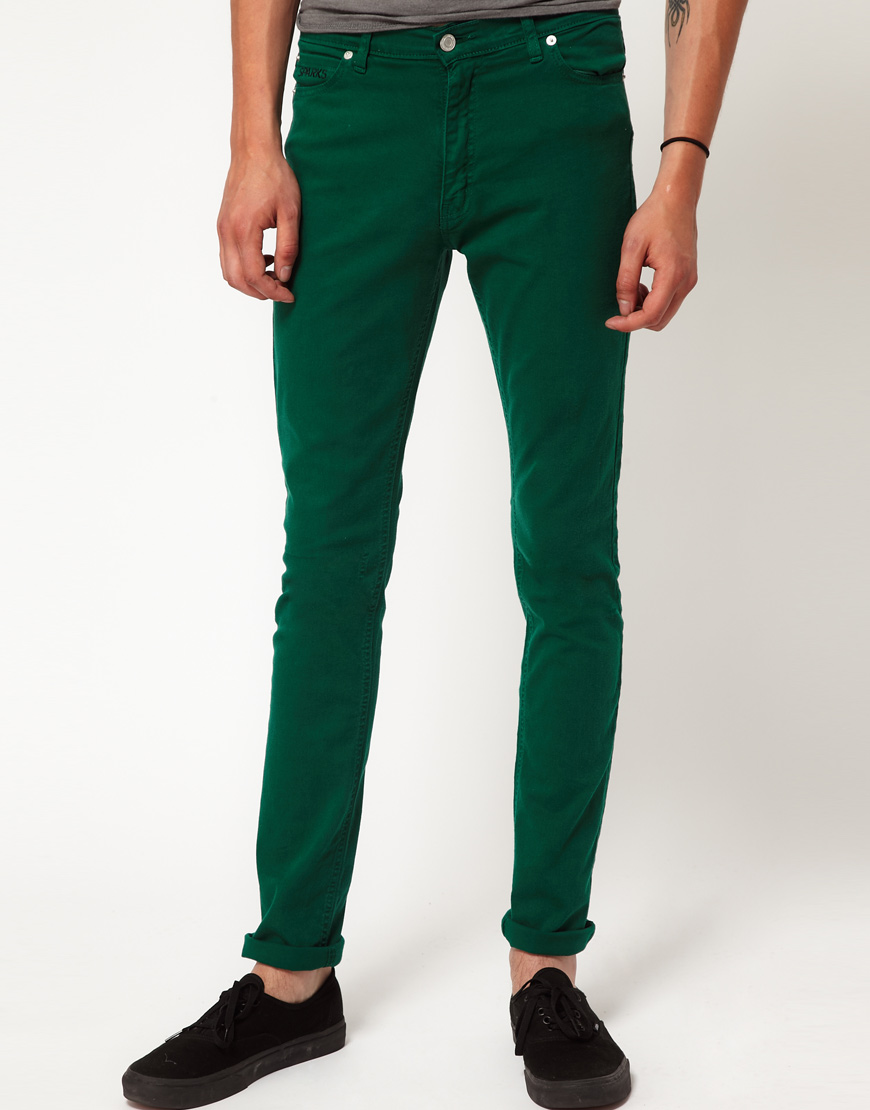Sparks Blitz Skinny Jeans in Green for Men | Lyst